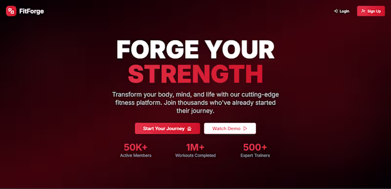 Cover image for Modern Gym Website UI & Frontend (Next.js)