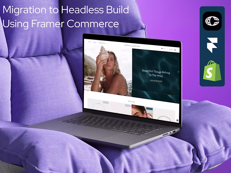 Cover image for Above & Below: Headless Build on Framer Commerce