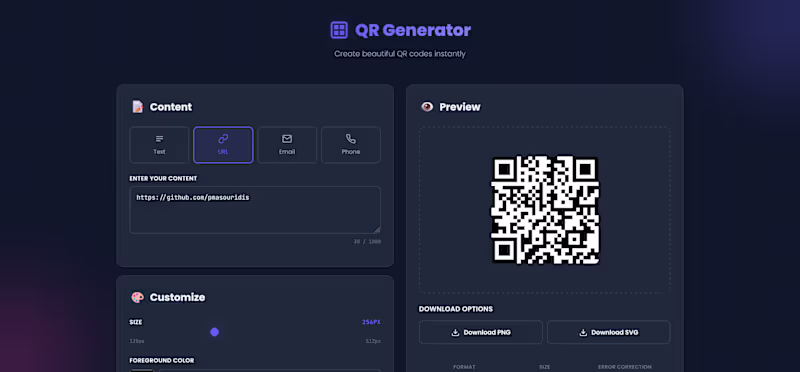 Cover image for qr code generator