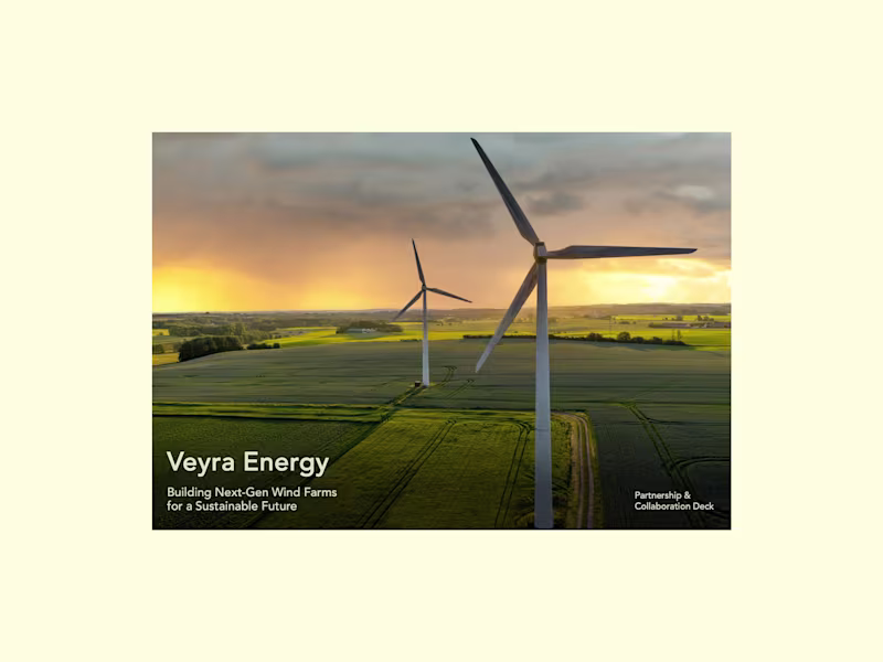 Cover image for Partnership Pitch Deck: Veyra Energy