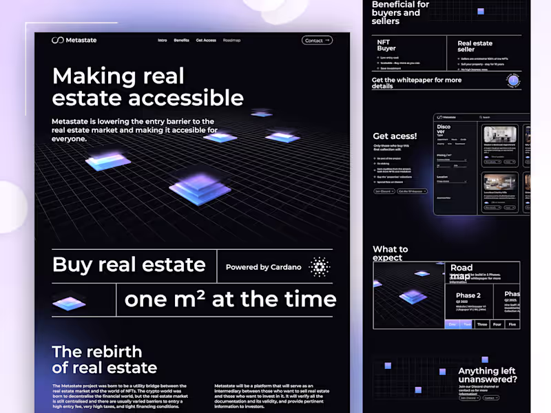Cover image for Landing Page UI design using Figma