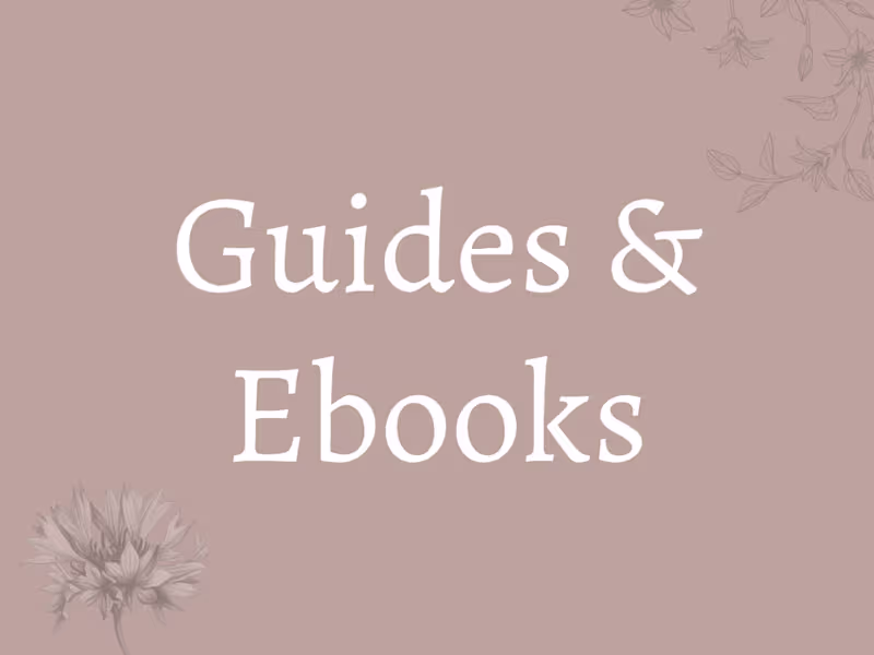 Cover image for Sections of Guides and Ebooks