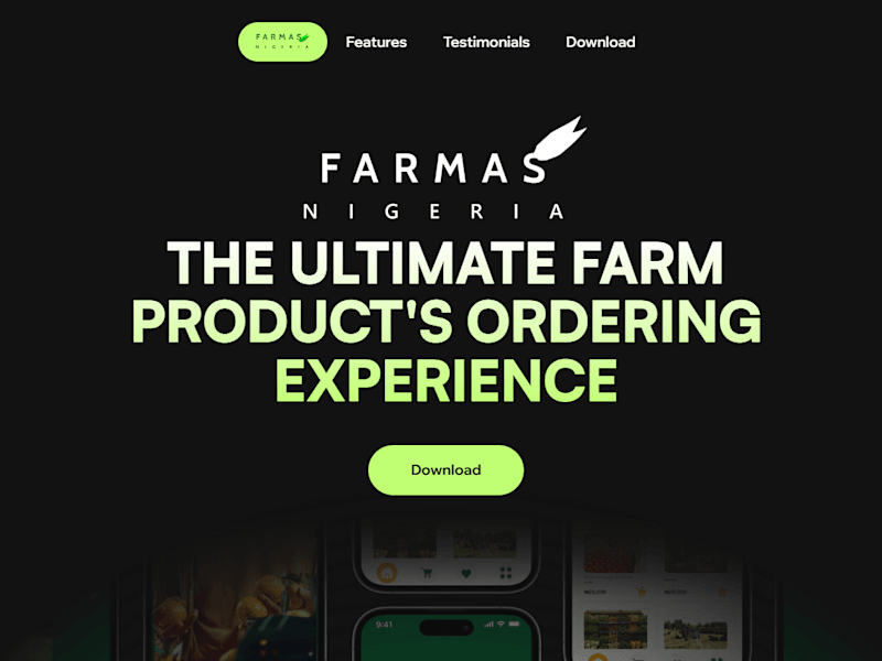 Cover image for Farmas Website