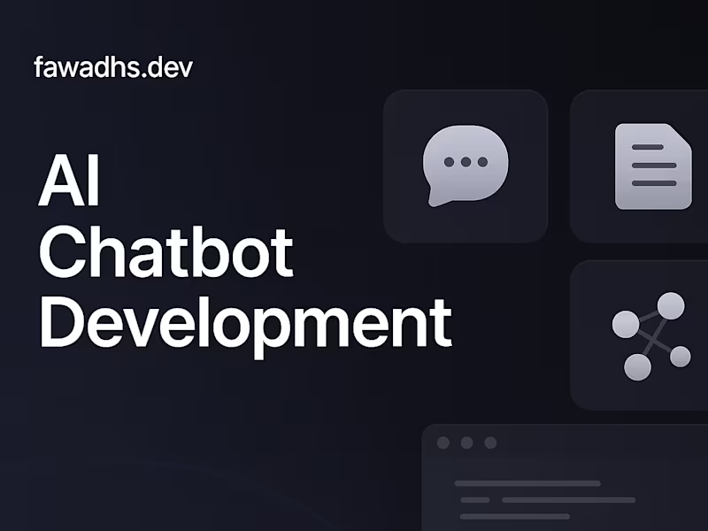 Cover image for AI Chatbot Design and Development for Your Business