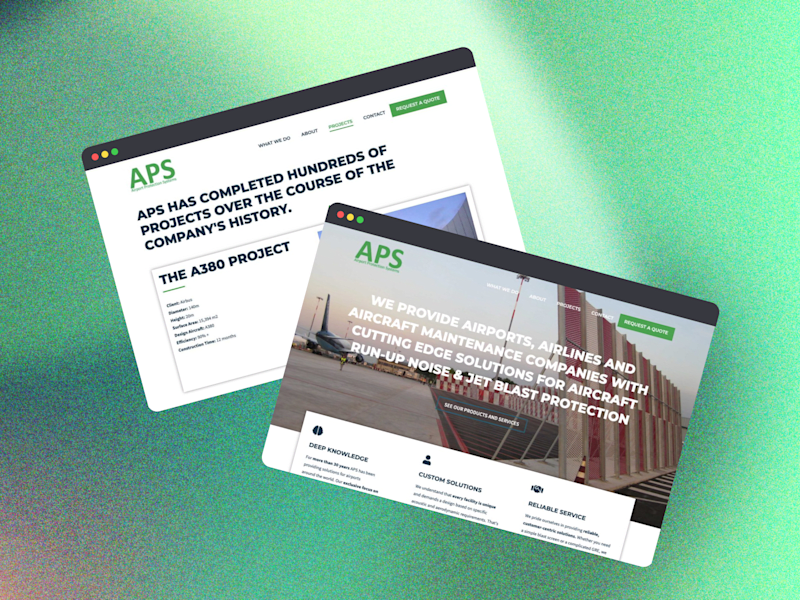 Cover image for WordPress Web Design: APS Germany