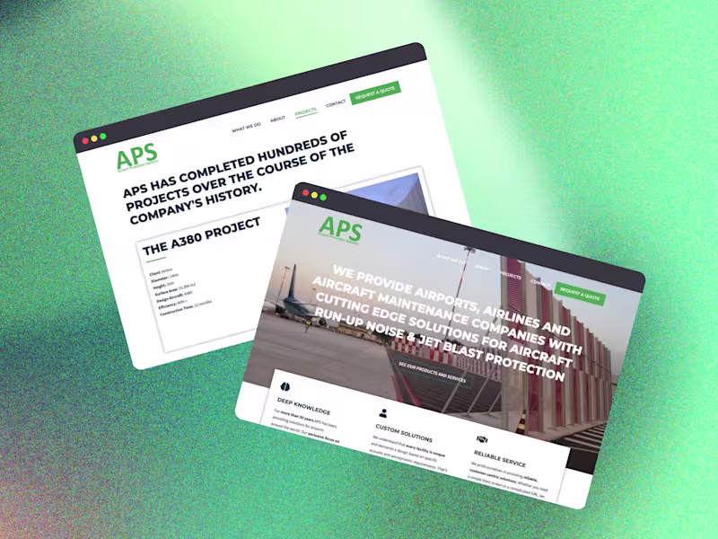 Cover image for WordPress Web Design: APS Germany