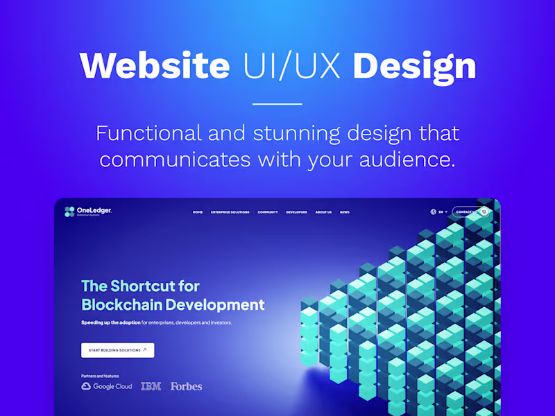 Cover image for Professional Website UI/UX Design