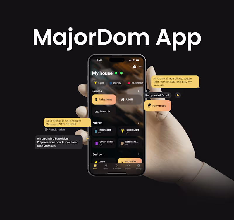Cover image for MajorDom App | UI/UX