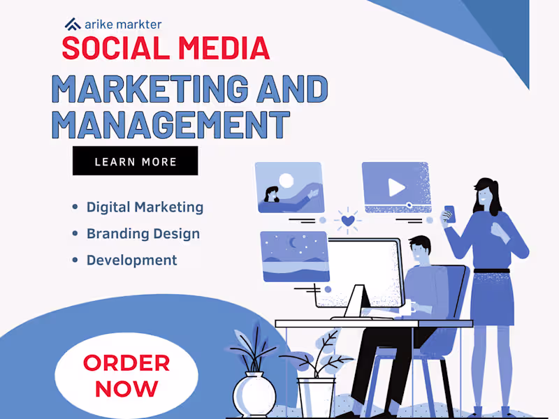 Cover image for I will be your social media manager, Facebook, Ig , Tiketc