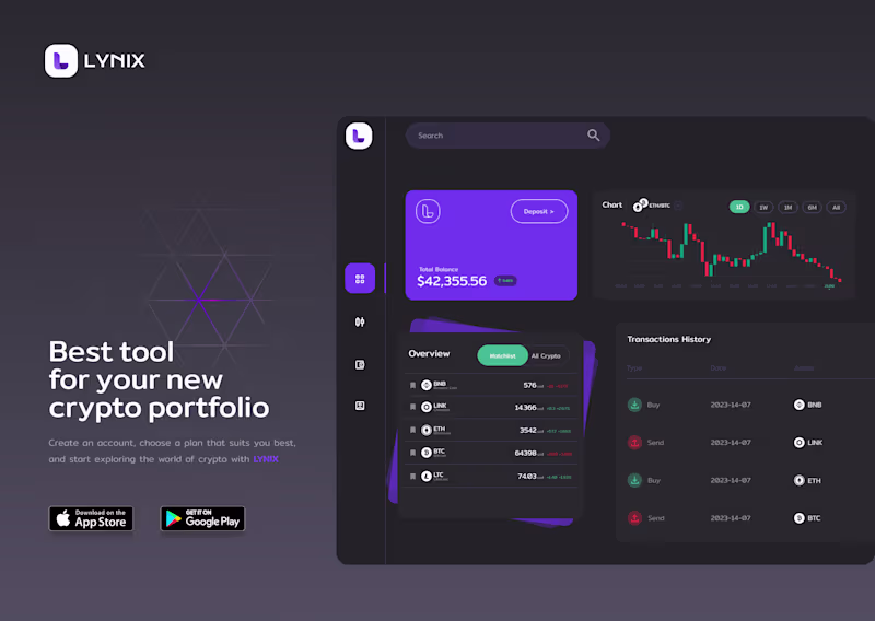 Cover image for Crypto Wallet App Design (concept)