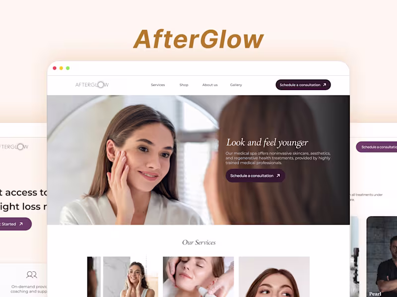 Cover image for Afterglow Website Design