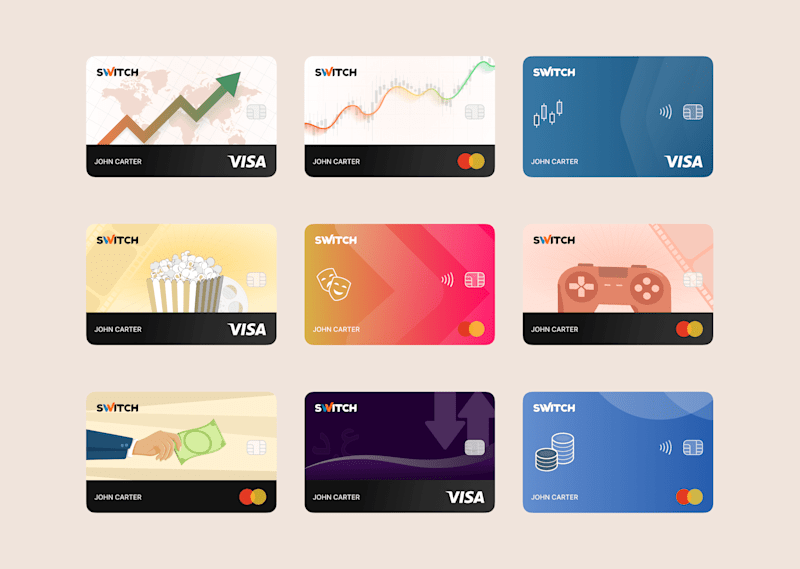 Cover image for Switch Bank – Virtual Card & Lifestyle Dashboard UI/UX Design