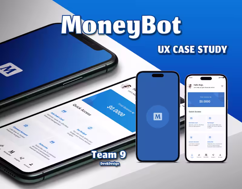 Cover image for MoneyBot- Managing your Income and Expenses better on Behance
