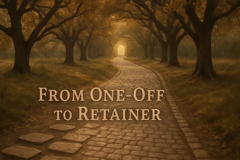 Cover image for From One-Off to Retainer: Turning Casual Clients into Long-Term Partnerships