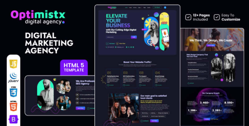 Cover image for Optimistx - SEO & Digital Agency HTML5 Template