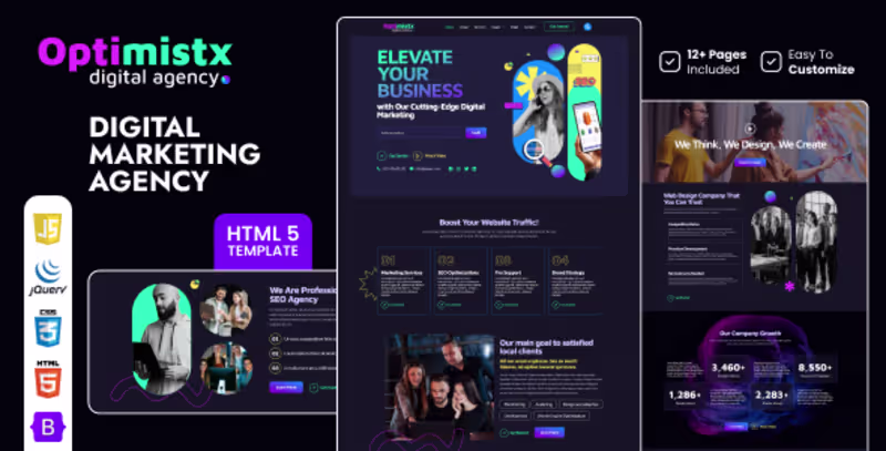 Cover image for Optimistx - SEO & Digital Agency HTML5 Template