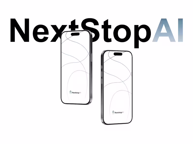 Cover image for NextStop AI - UI Case Study