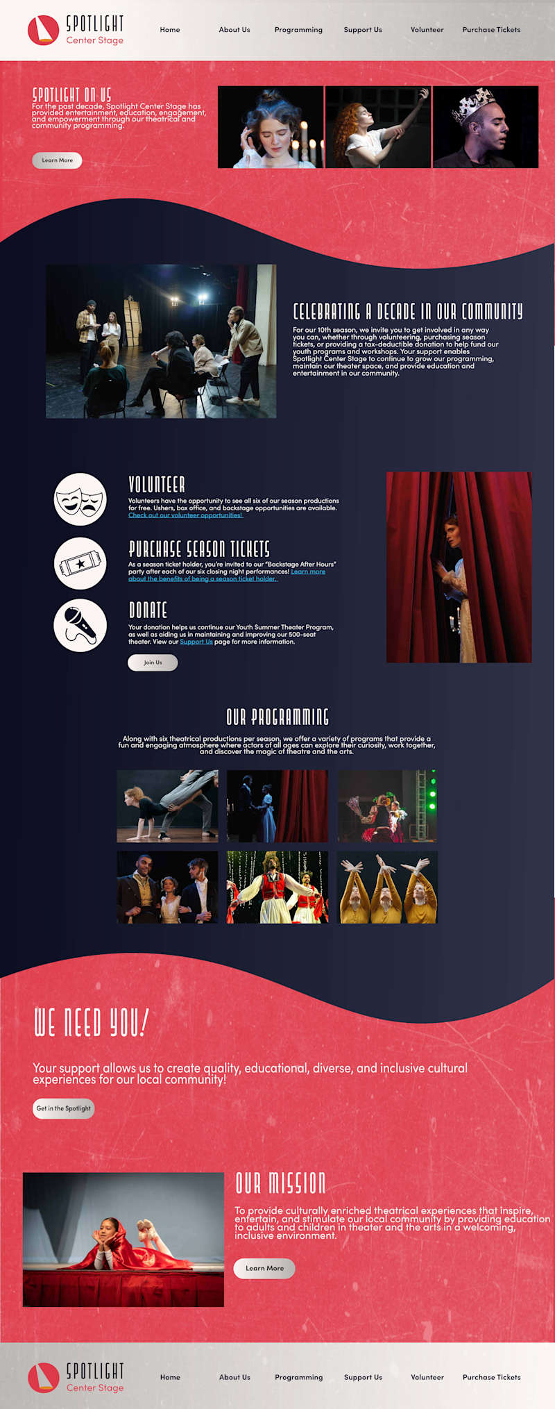 Cover image for Spotlight Center Stage Landing Page