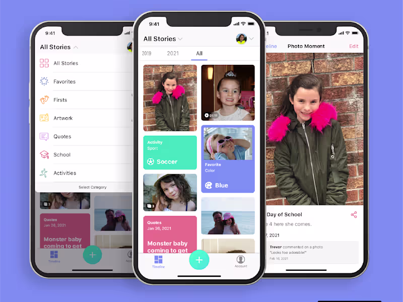 Cover image for Kidstory App redesign - iOS