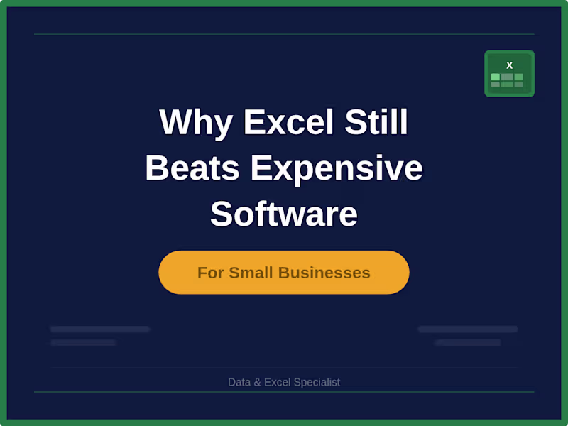 Cover image for Why Excel still beats expensive