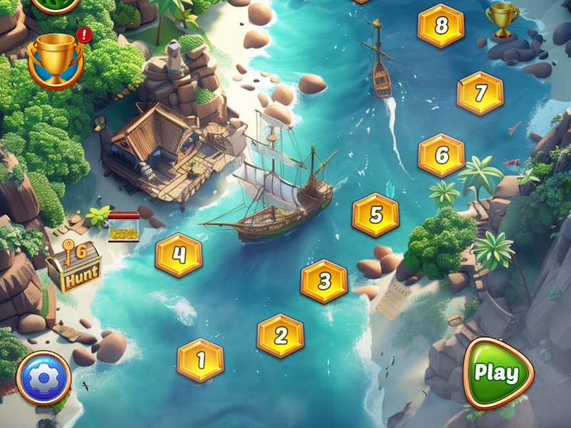 Cover image for Level Map for Casual HOG Game