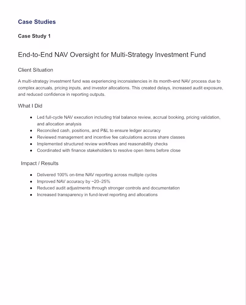 Cover image for Managed full - cycle NAV