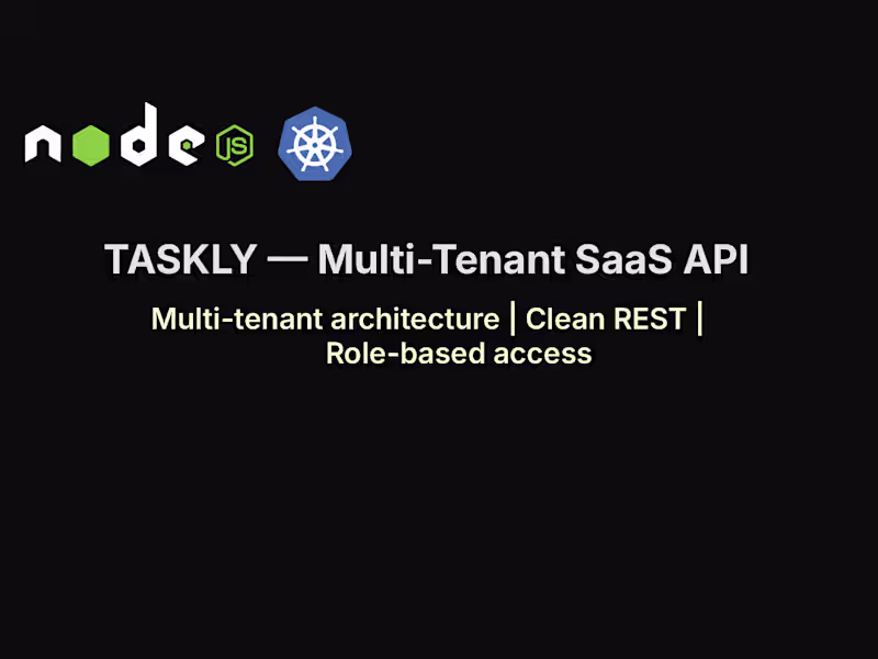 Cover image for Taskly - Microservices-Based To-Do App Development