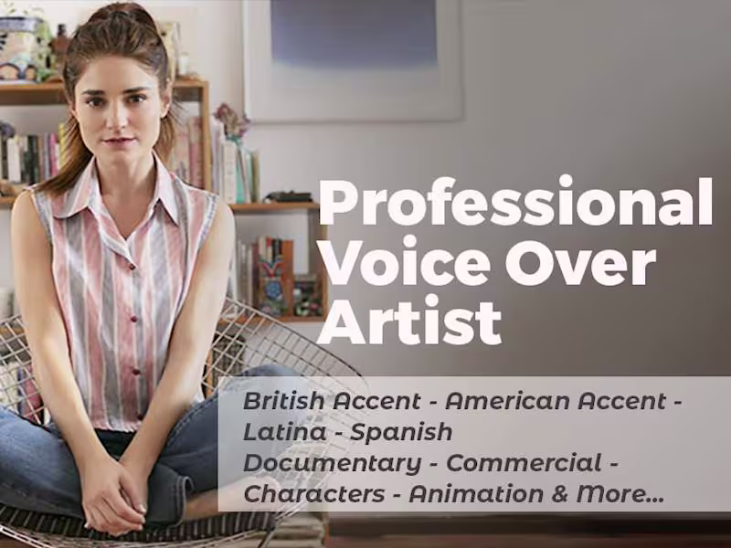 Cover image for Voice over in english or spanish