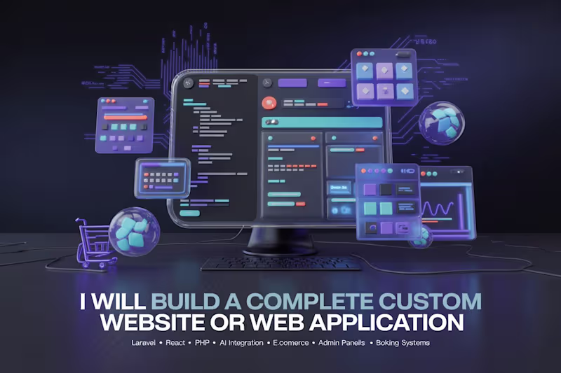 Cover image for Custom Web Application Development (Laravel & React)