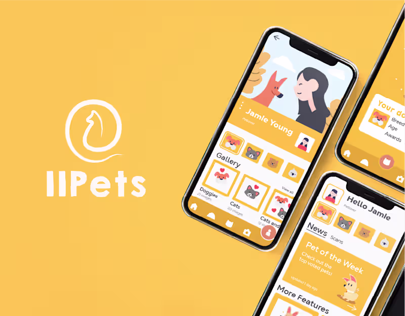 Cover image for 11Pets App Rebranding – UI & Visual Refresh