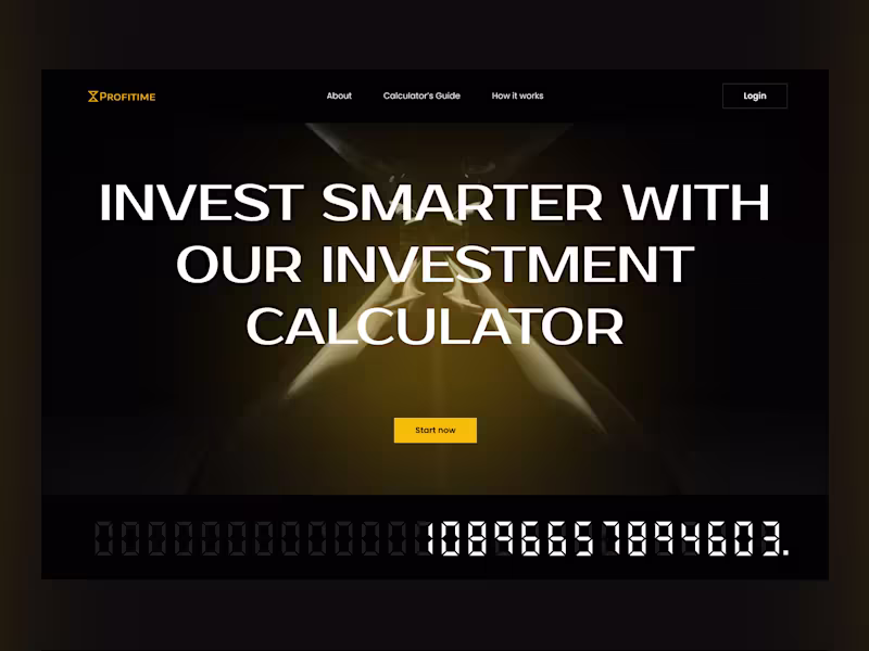 Cover image for Investment calculator UX/UI design for smart financial planning