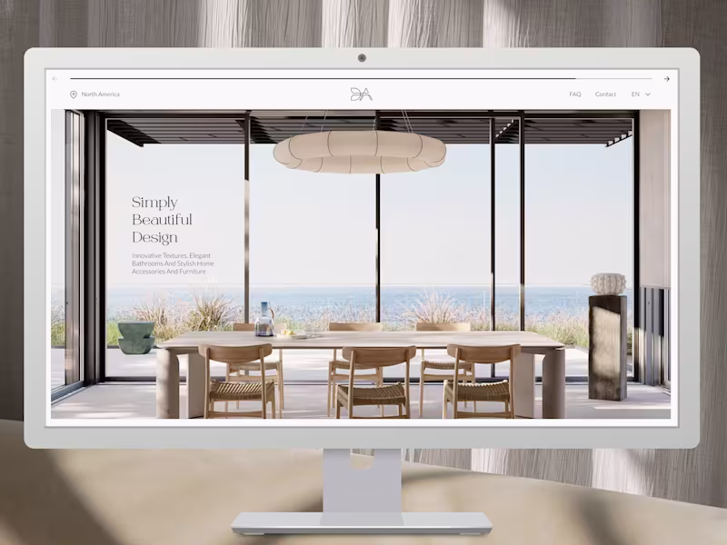 Cover image for Elegant Website for a California Luxury Interior Studio