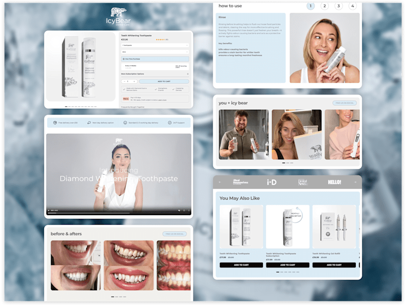 Cover image for Icy Bear Dental - Custom Shopify Sections Built With Instant