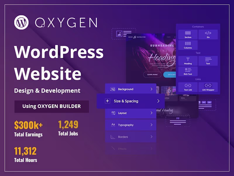 Cover image for A WordPress website