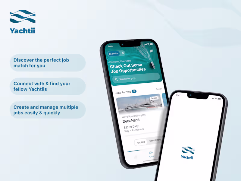 Cover image for Yachtii - Recruitment App