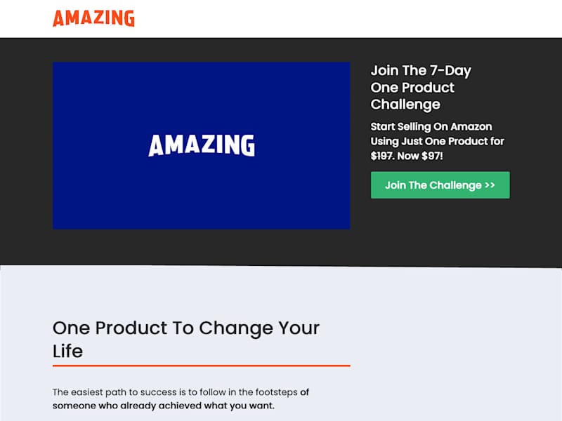 Cover image for Amazing.com One Product Challenge