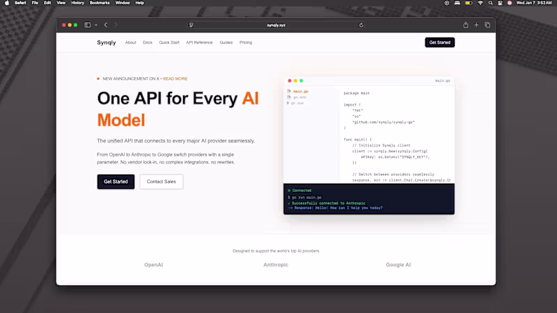 Cover image for After weeks of building… Synqly is live 🧨 If you’ve ever ha...