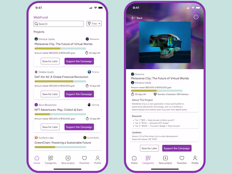 Cover image for Web3 crowdfunding app