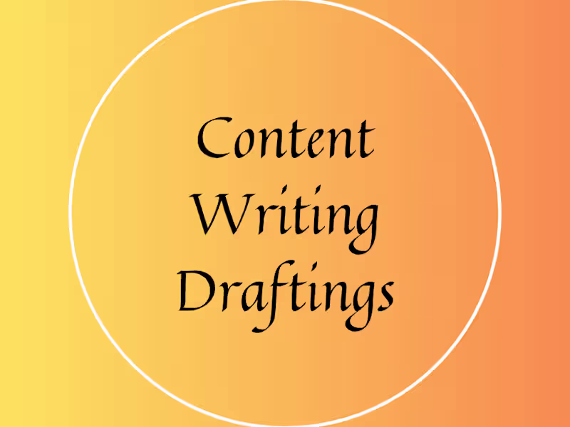 Cover image for Content Writing Drafting: Multiple Partners