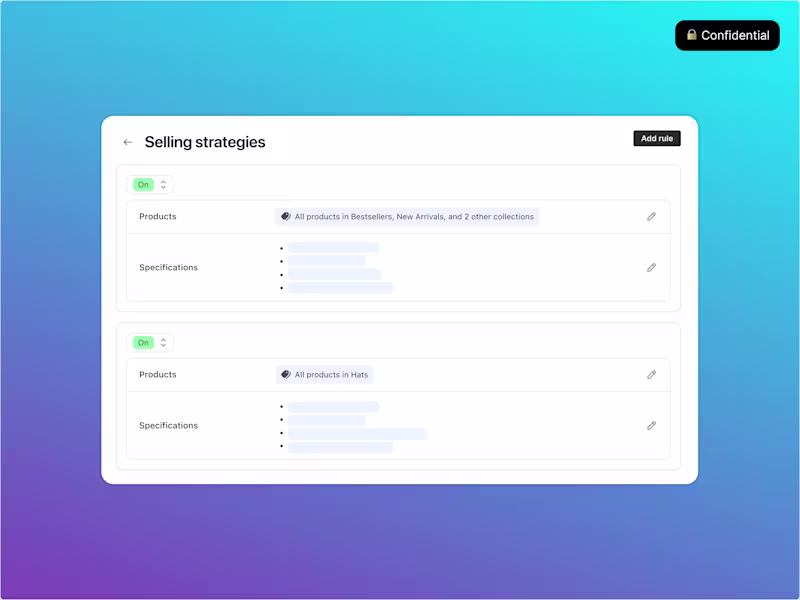 Cover image for Selling Strategies Feature for Shopify