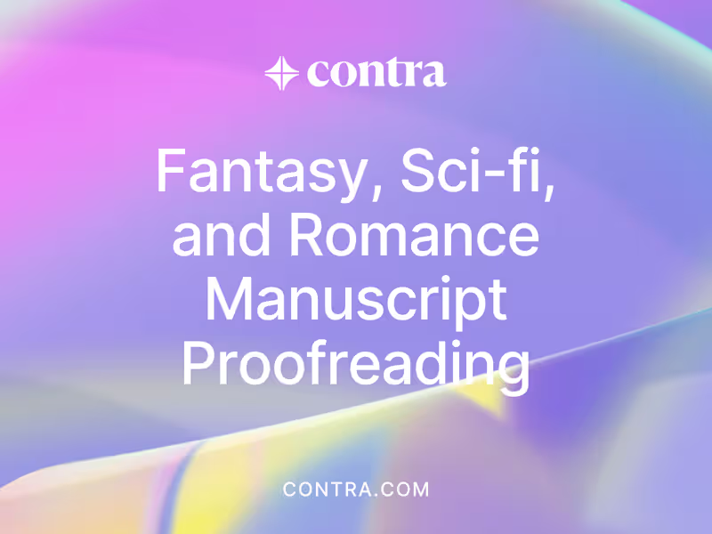 Cover image for Detailed Proofreading for Fantasy, Sci-fi, and Romance