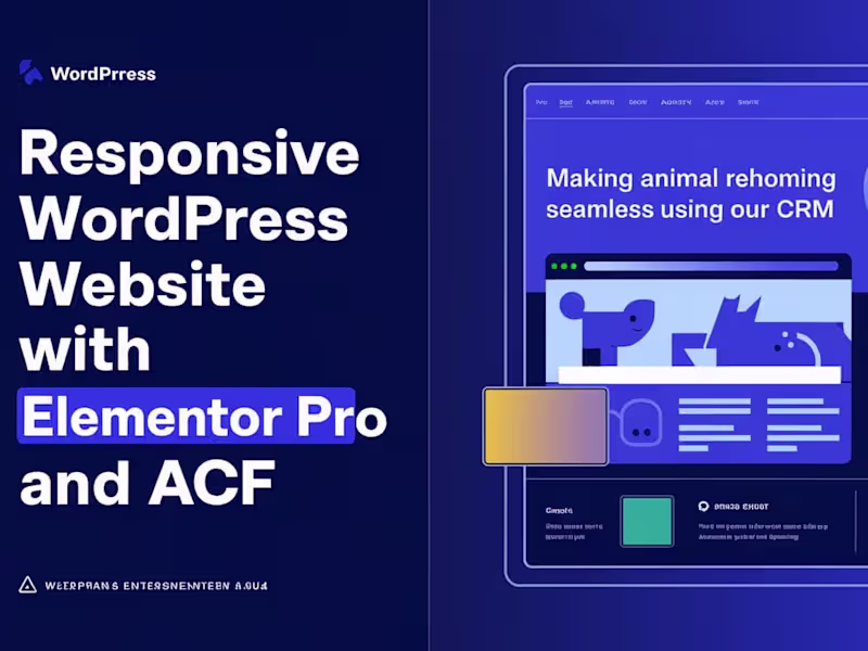 Cover image for I will create a wordpress website with elementor pro and acf 