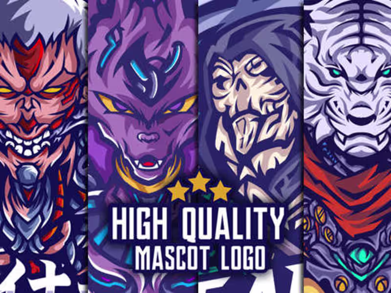 Cover image for mascot logo for esport, sport, streamer, and brand