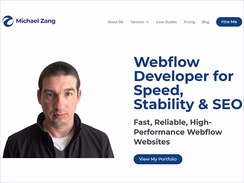 Cover image for Michael Zang Portfolio - Performance-Focused Developer Website