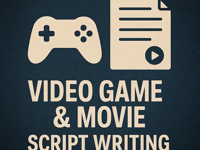 Cover image for Video Game & Movie Script Writing