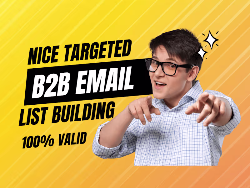 Cover image for niche targeted lead generation, USA email list