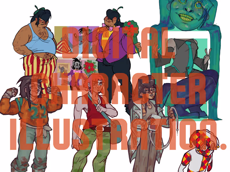 Cover image for HD CHARACTER ILLUSTRATION!