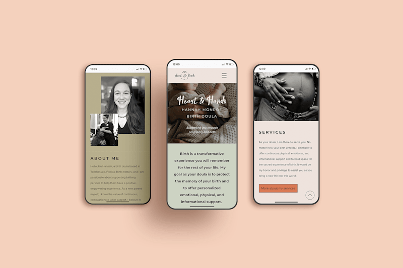 Cover image for Branding + Website for Heart & Hands Doula