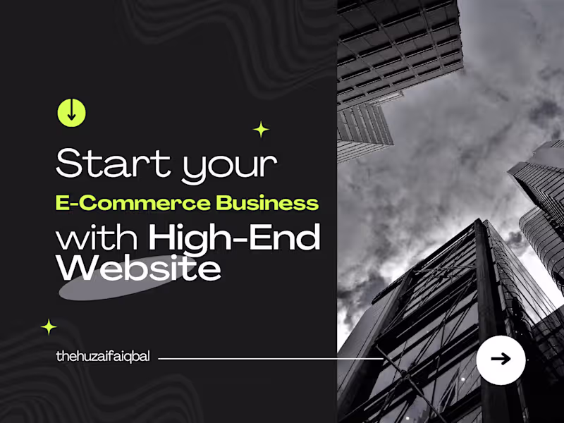 Cover image for I will Develop a high end E-Commerce Website