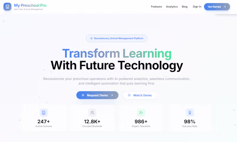 Cover image for Pre-School Admissions Optimization Platform